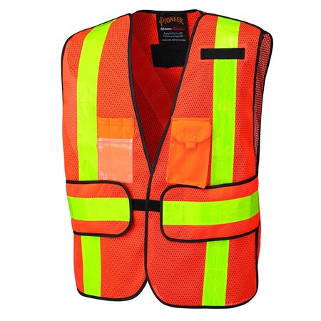 Surewerx All-Purpose Mesh Vest - Hi-Vis Orange - One Size Fits Most V1030150U-O/S